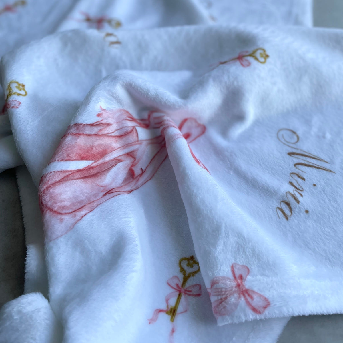 【予約商品】お名前入りブランケット Toe shoes