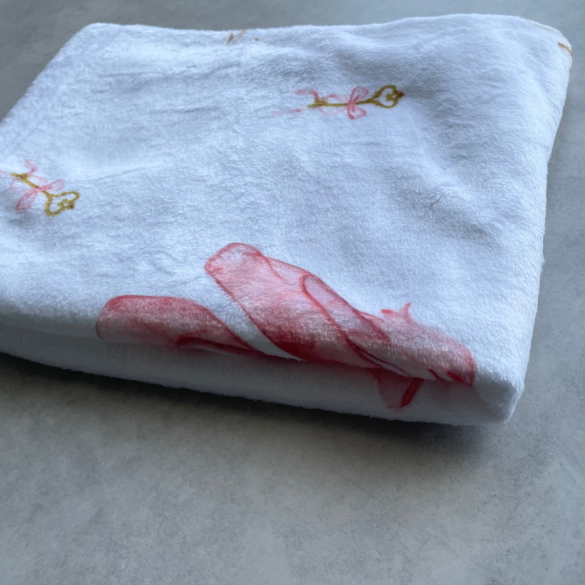 【予約商品】お名前入りブランケット Toe shoes
