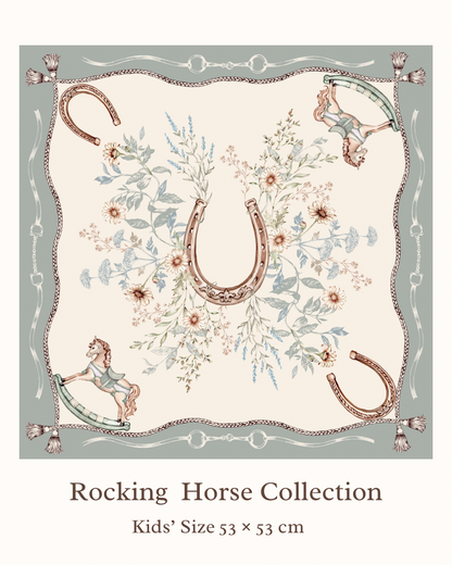 Rocking Horse 親子リンクスカーフ｜子ども 53×53cm