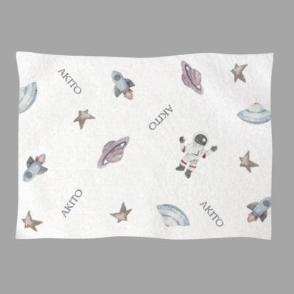 【予約商品】お名前入りブランケット SPACE
